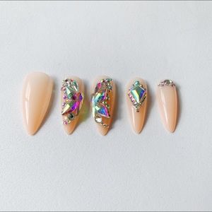 “Butterfly Birthday Bling” Press on nails